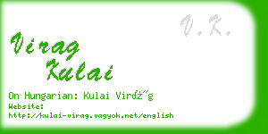 virag kulai business card